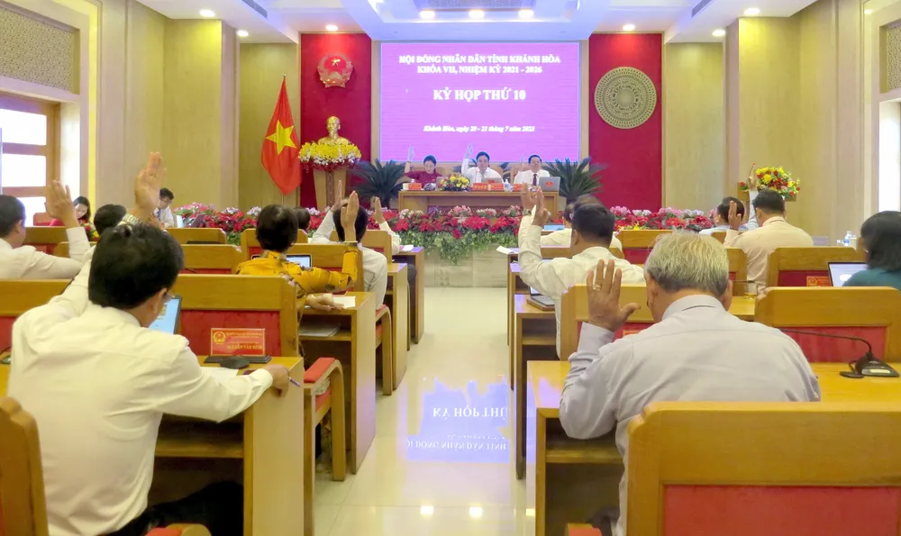HĐND tỉnh Khánh Hòa tổ chức kỳ họp thứ 10. Ảnh: C.T