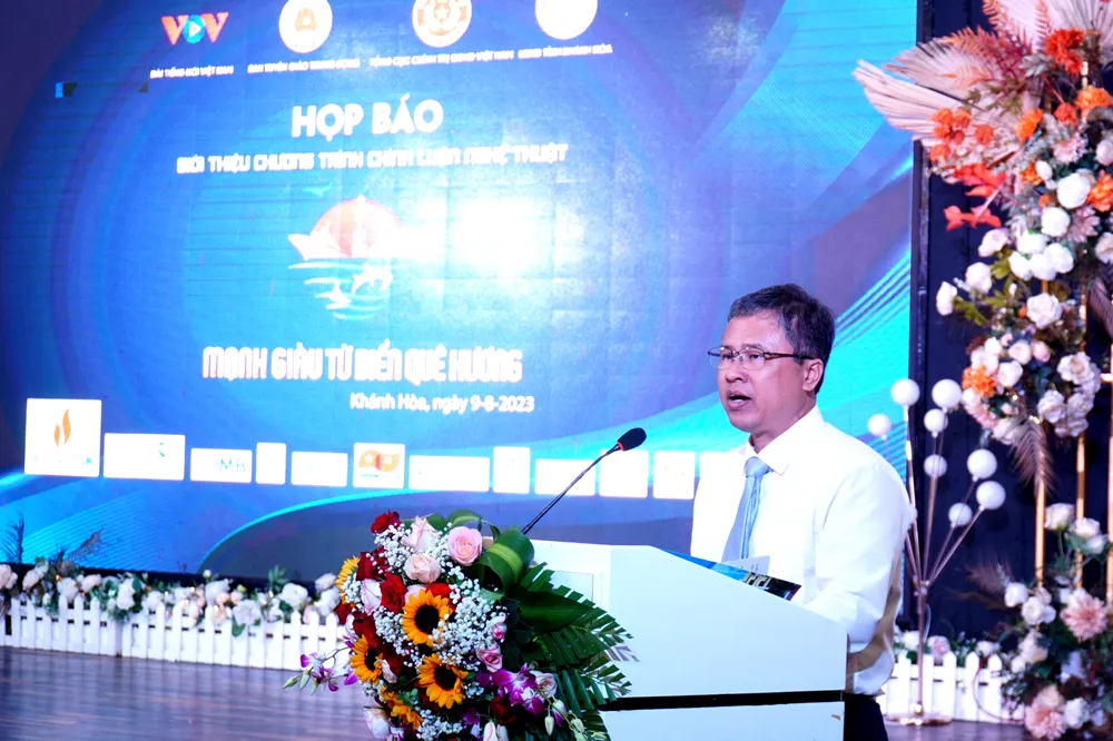 Ông Trần Hòa Nam, Phó Chủ tịch UBND tỉnh Khánh Hòa, cho biết Chính phủ đã thành lập Quỹ hỗ trợ phát triển nghề cá Khánh Hòa. Ảnh: H.H