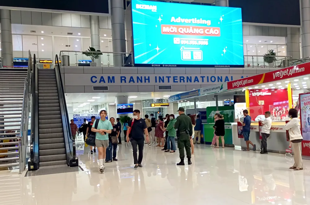 Dự kiến có khoảng 564 chuyến bay cất hạ cánh tại sân bay quốc tế Cam Ranh trong 5 ngày lễ. Ảnh: H.H