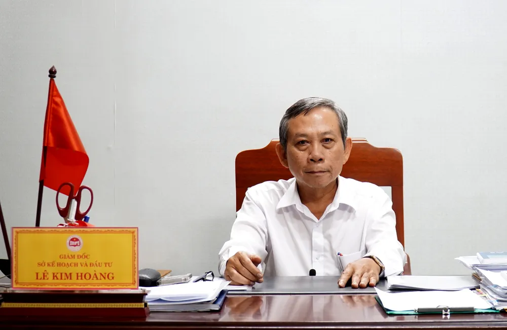 Ông Lê Kim Hoàng,Giám đốc Sở Kế hoạch và Đầu tư tỉnh Ninh Thuận, thông tin về quy hoạch tỉnh Ninh Thuận. Ảnh: H.H ninh thuận.jpg