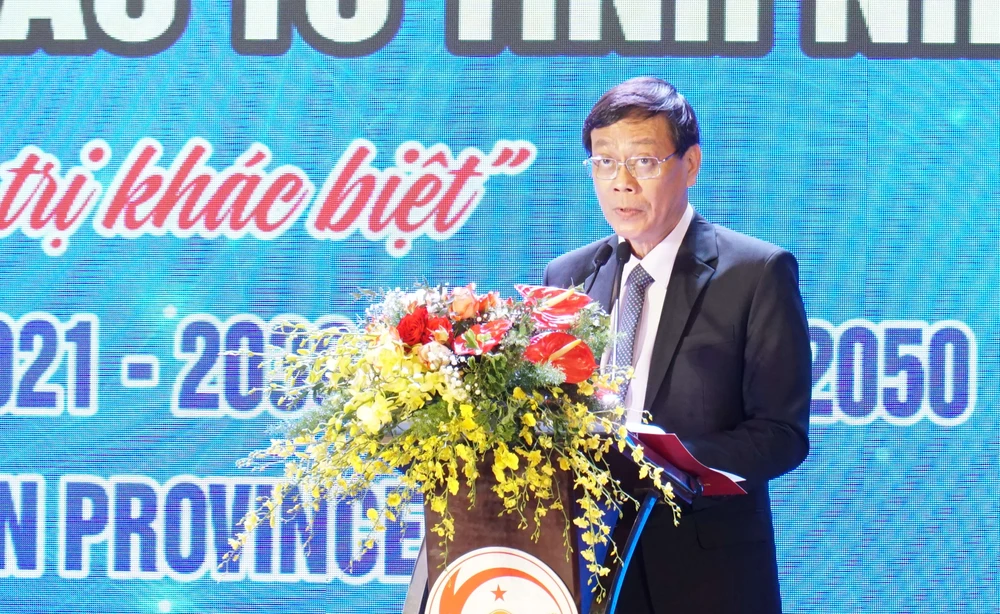 Ông Nguyễn Đức Thanh phát biểu tiếp thu các ý kiến của Thủ tướng Chính phủ. Ảnh: H.H bt.jpg