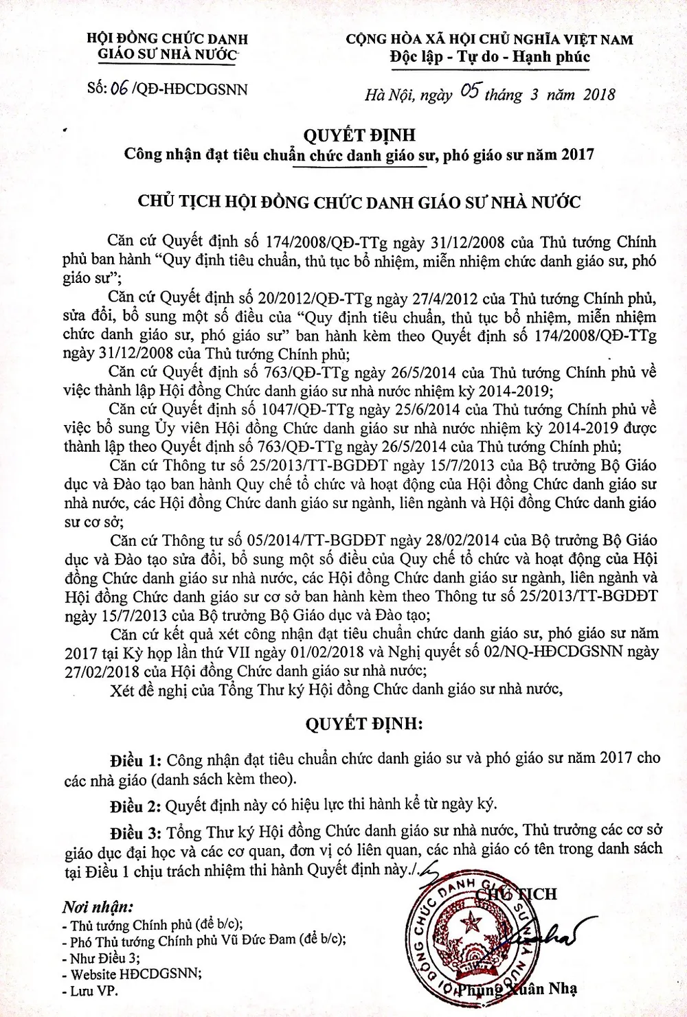 Nhiều quan chức không được công nhận GS, PGS ảnh 1