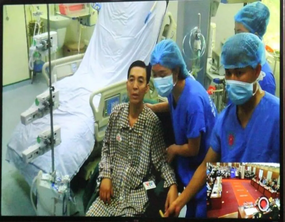 Ông Trần Ngọc Hanh, 53 tuổi, người được ghép phổi hiện đã hồi phục rất tốt. 