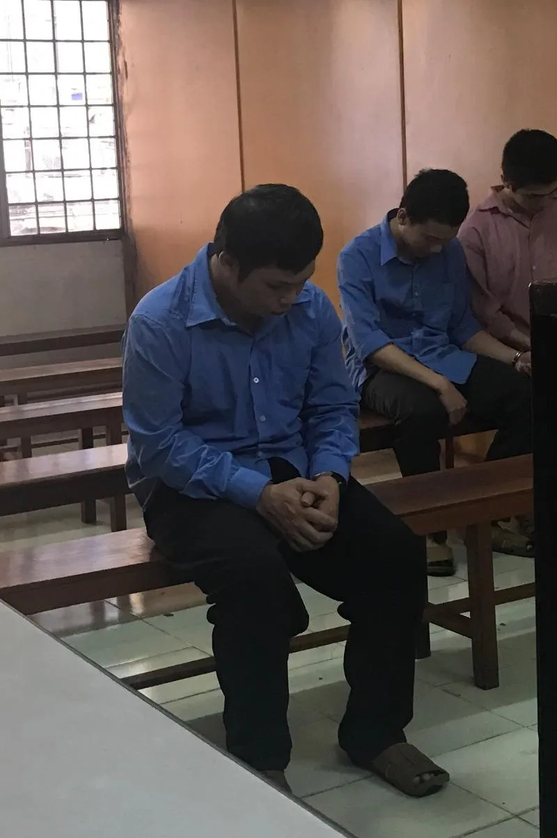 Bị cáo Vượng lúc toà nghị án