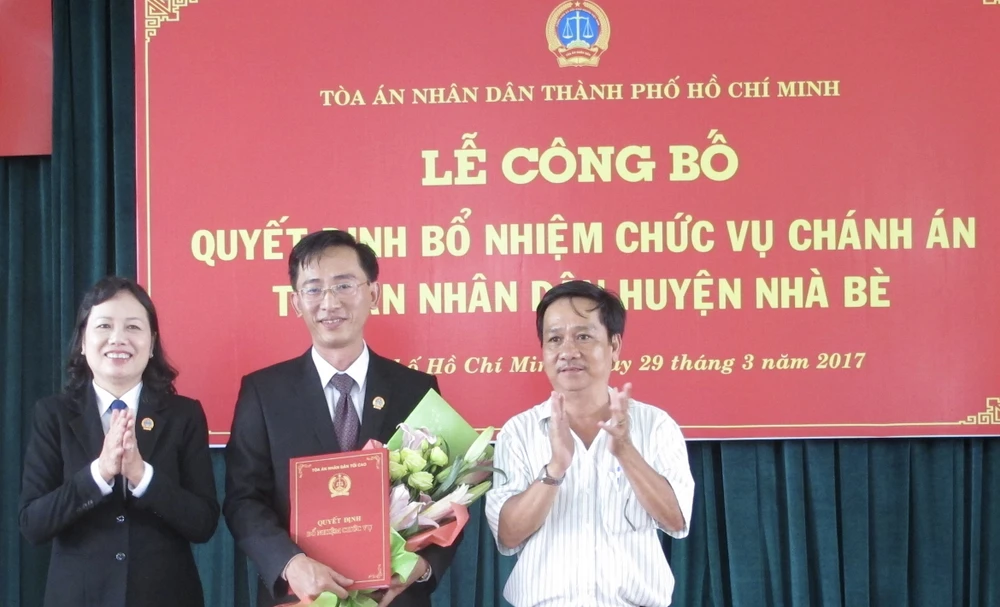 Huyện Nhà Bè có chánh án mới ảnh 1