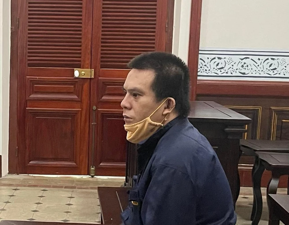 Bị cáo Dương Văn Tiến Luật tại tòa. Ảnh: HOÀNG YẾN