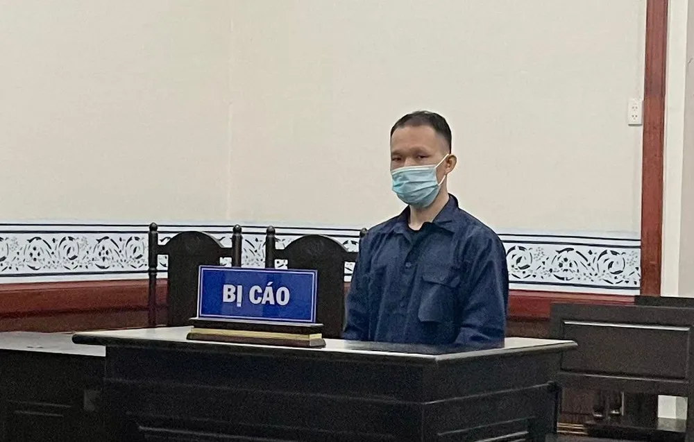 Bị cáo Dương Thế Duy tại phiên xử. Ảnh: HOÀNG YẾN