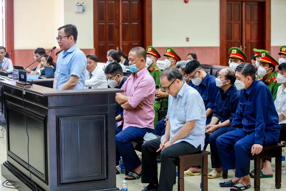 Bị cáo Tề Trí Dũng xin giảm nhẹ hình phạt. Ảnh: N.NHI