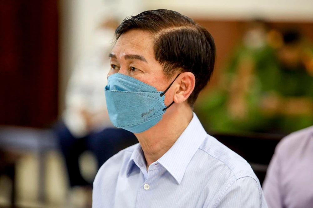 Ông Trần Vĩnh Tuyến (cựu phó chủ tịch UBND TP.HCM) kháng cáo xin giảm nhẹ hình phạt. Ảnh: N.NHI