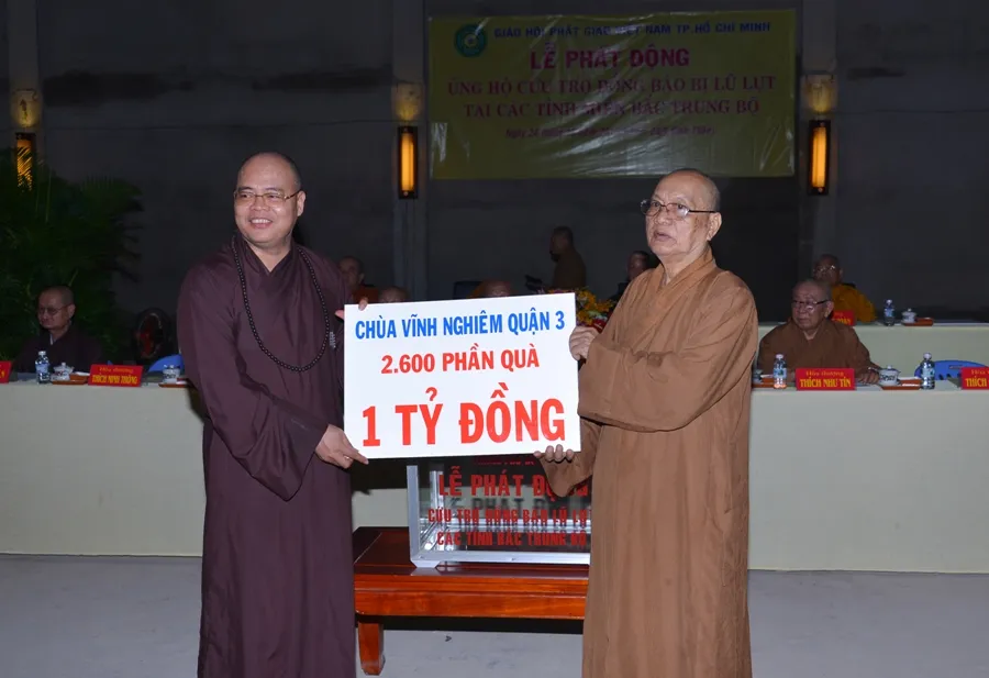 Nhiều chùa, tự viện trên địa bàn TP.HCM tham gia đóng góp