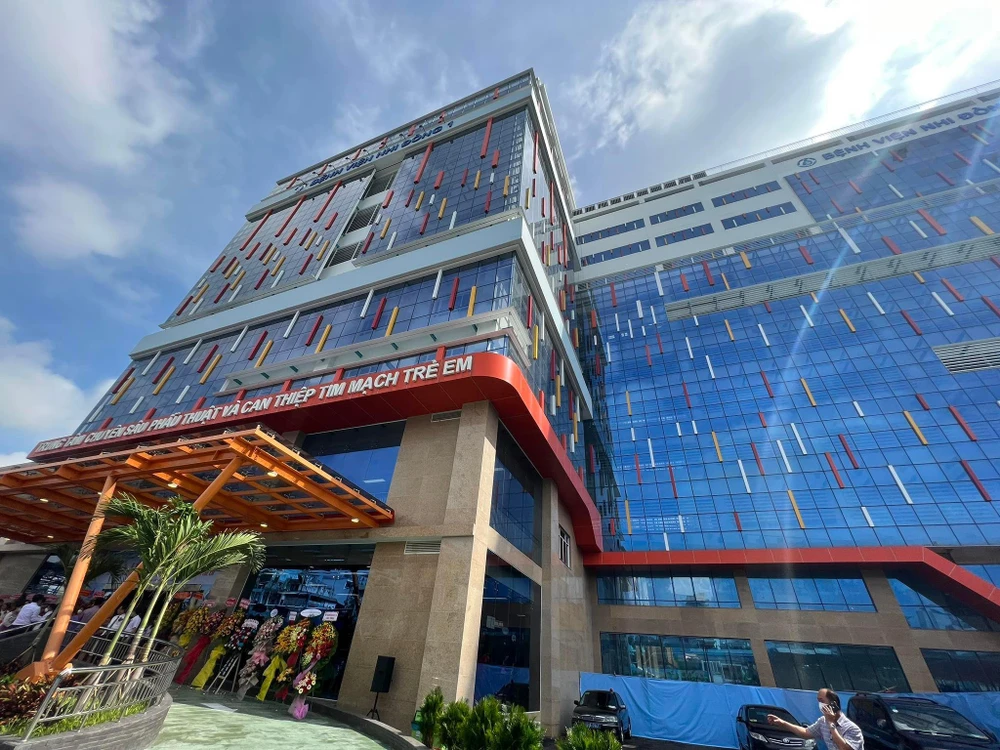 Trung tâm tim mạch Bệnh viện Nhi đồng 1 được trang bị cơ sở vật chất hiện đại, khang trang. Ảnh: NT