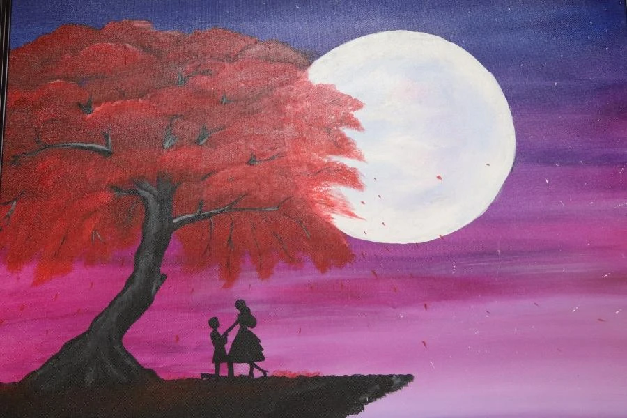 Các bức vẽ sinh động treo ở hành lang Khoa nội soi Bệnh viện Từ Dũ. Ảnh: HOÀNG LAN