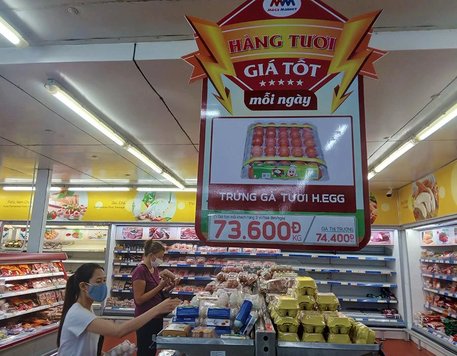 Siêu thị Tops Market (quận Tân Phú)đãvềtay người Thái. Ảnh: TÚ UYÊN