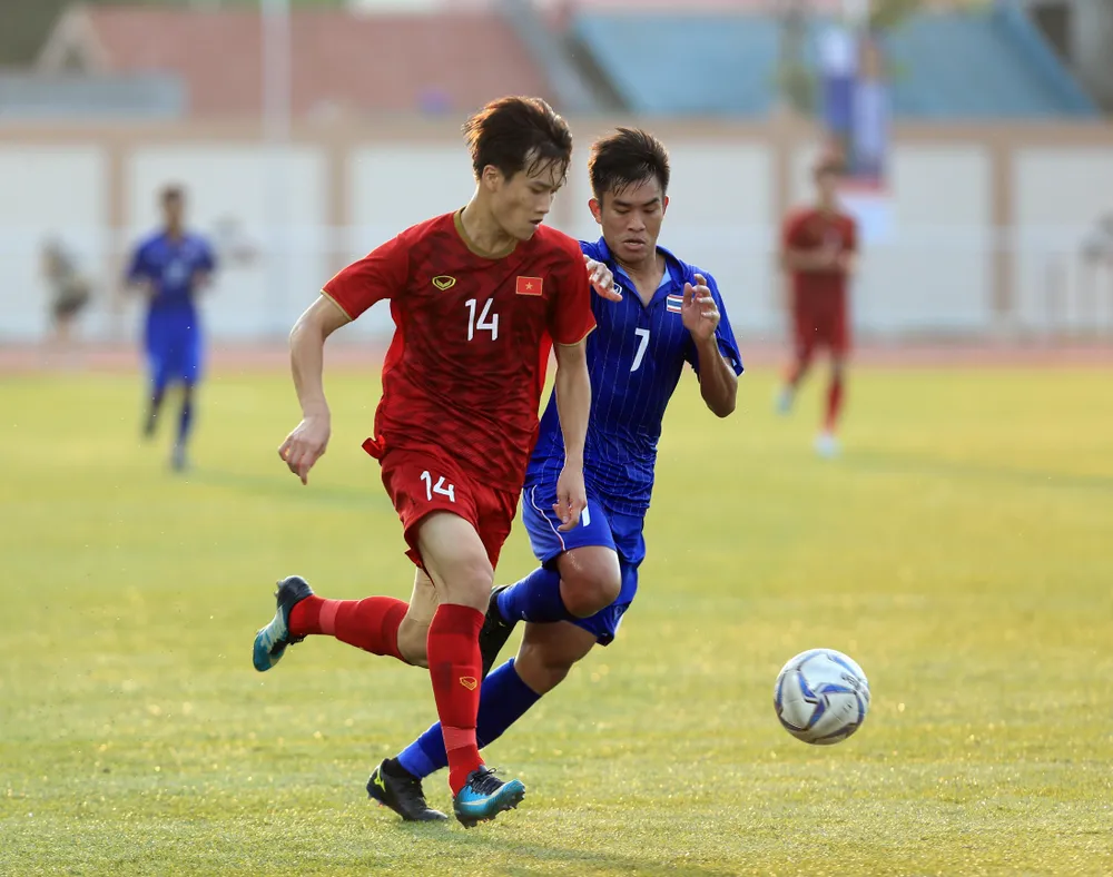Duy nhất một lần lứa U-23 của thầy Park không thắng Thái Lan là trận hòa 2-2 tại SEA Games 30 - 2019 nhưng cũng đủ để loại Thái Lan khỏi bán kết. Ảnh: ANH PHƯƠNG Duy nhất một lần lứa U-23 của thầy Park không thắng Thái Lan là trận hòa 2-2 tại SEA Games 30 - 2019 nhưng cũng đủ để loại Thái Lan khỏi bán kết. Ảnh: ANH PHƯƠNG