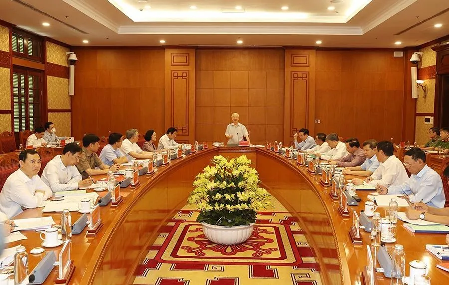 Cuộc họp Thường trực Ban chỉ đạo Trung ương về phòng chống tham nhũng, tiêu cực, hồi tháng 4 vừa qua. Ảnh: TTXVN Cuộc họp Thường trực Ban chỉ đạo Trung ương về phòng chống tham nhũng, tiêu cực, hồi tháng 4 vừa qua. Ảnh: TTXVN