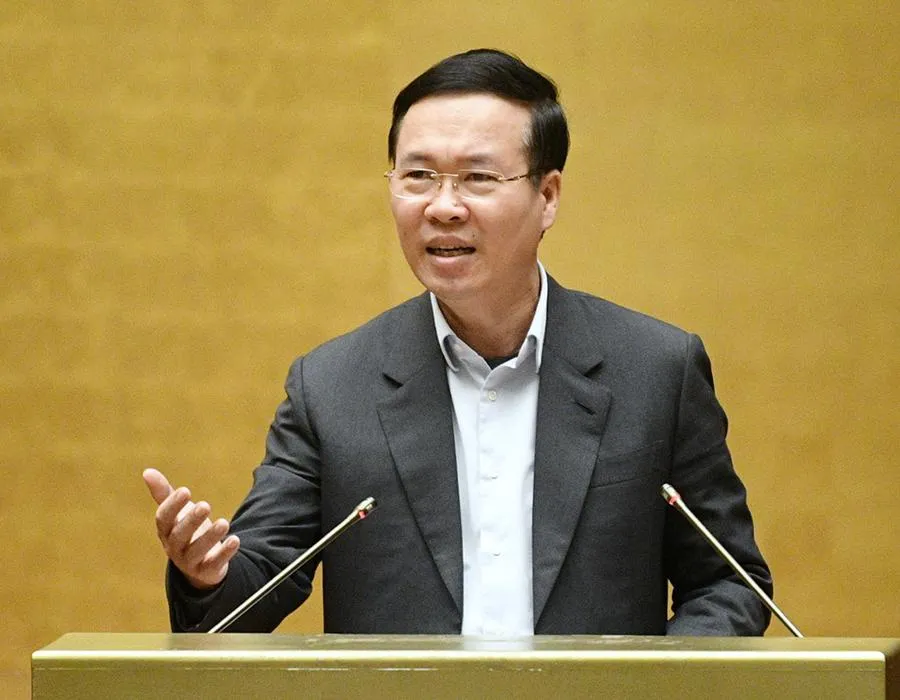 Thường trực Ban Bí thư Võ Văn Thưởng phát biểu chỉ đạo và kết luận tại hội nghị. Ảnh: HOÀNG HẢI Thường trực Ban Bí thư Võ Văn Thưởng phát biểu chỉ đạo và kết luận tại hội nghị. Ảnh: HOÀNG HẢI