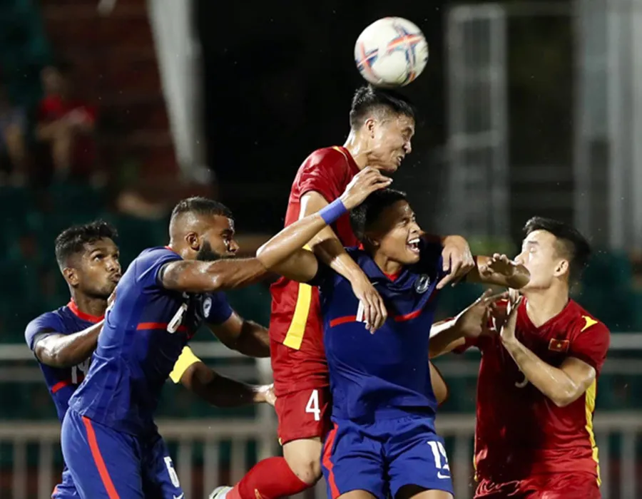 Lần gặp gần nhất tại cúp giao hữu ở Việt Nam, thầy trò ông Park từng thắng đậm Singapore. Ảnh: ANH PHƯƠNG