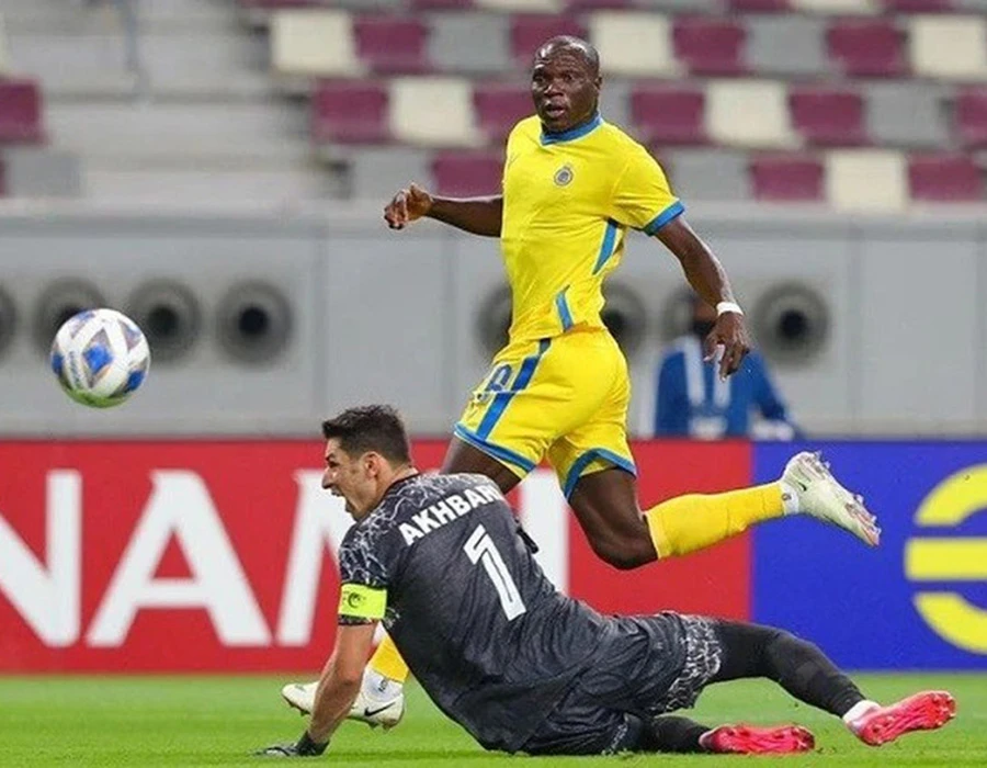 … Thì Aboubakar, tay săn bàn hàng đầu của Al Nassr, xin đi với lý do… không muốn đá cùng Ronaldo. Ảnh: GETTY IMAGES