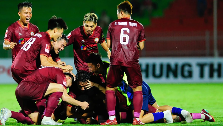 T. Bình Định có chiến thắng quan trọng trước B. Bình Dương. Ảnh: CLB