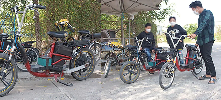 Tập kết các xe đạp điện độ, chế để đua.