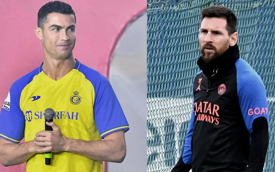 Ronaldo ứng xử không đúng và phải nhận thẻ vàng. Ảnh: GETTY IMAGES Ronaldo ứng xử không đúng và phải nhận thẻ vàng. Ảnh: GETTY IMAGES