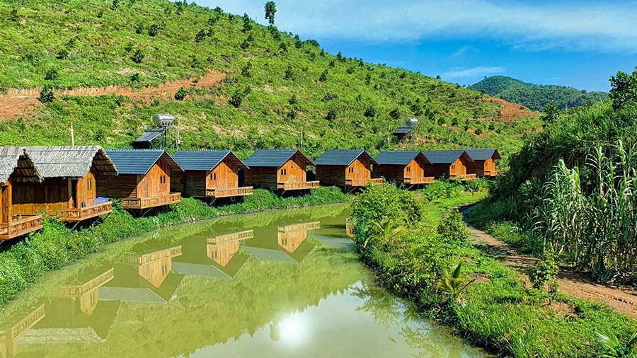 Một farmstay tại Lâm Đồng đang được chủ đầu tư rao bán. Ảnh: Q.HUY