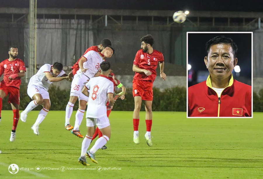 Sau trận giao hữu với U-23 Bahrain, HLV Hoàng Anh Tuấn rất tự tin đặt ra mục tiêu bảo vệ ngôi vô địch. Ảnh: VFF