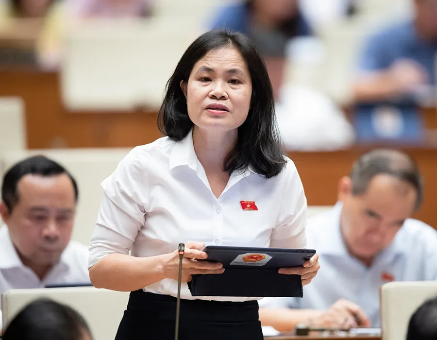 Đại biểu Quốc hội Nguyễn Thị Hồng Hạnh, Phó Giám đốc Sở Tư pháp TP.HCM. Ảnh: QH p7_anh chinh_ba hanh_binh ngo.jpg