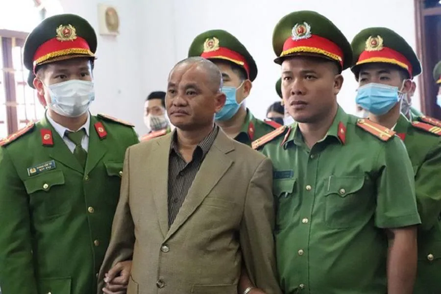 Đỗ Văn Minh tại phiên sơ thẩm. Ảnh QN Đỗ Văn Minh tại phiên sơ thẩm. Ảnh QN