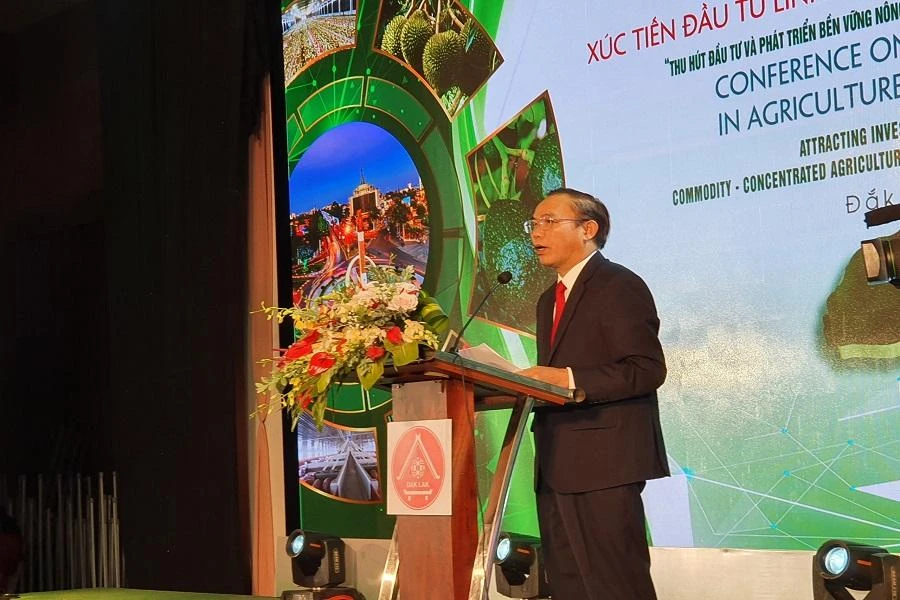 Đại diện Bộ NN&amp;PTNT phát biểu tại hội nghị. Ảnh QN