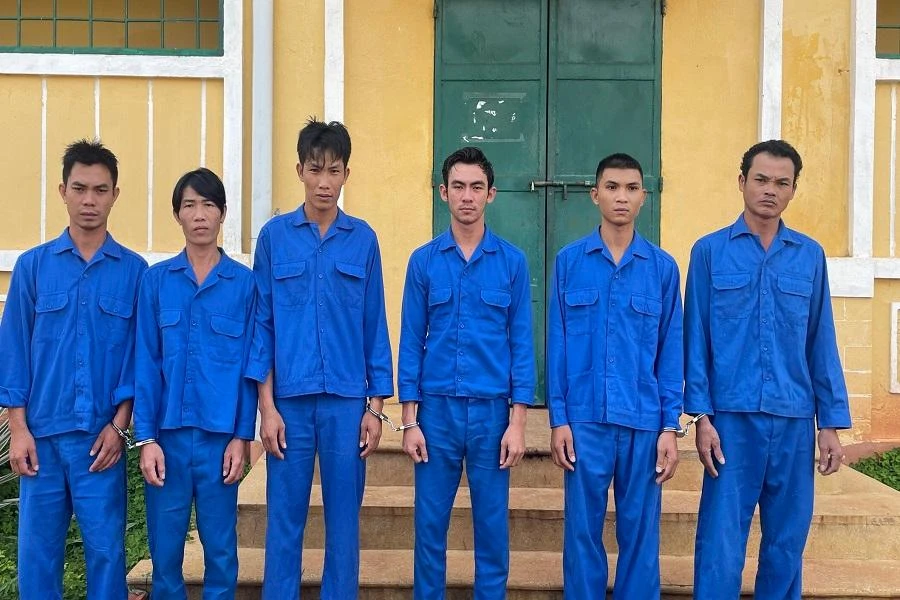 Nhóm người thuê ô tô đi trộm mèo bị tạm giữ để điều tra. Ảnh: QM