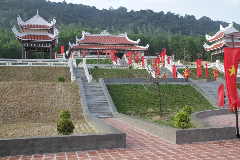 Đền thờ Đại tư đồ Võ Văn Dũng được xây dựng trên diện tích khoảng 12 ha, tại huyện Tây Sơn. Ảnh BĐ Đền thờ Đại tư đồ Võ Văn Dũng