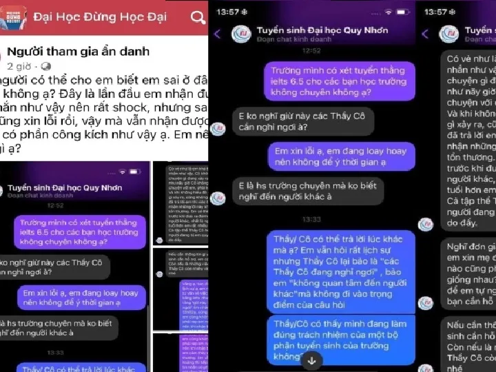 Dòng chia sẻ của học sinh trên mạng xã hội gây xôn xao. Ảnh chụp màn hình.