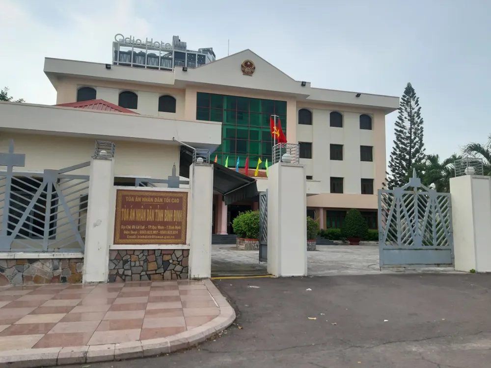 Trụ sở TAND tỉnh Bình Định. Ảnh QN