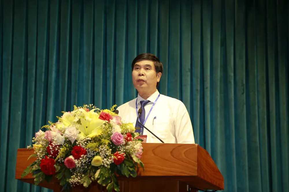 Ông Lâm Hải Giang, Phó Chủ tịch UBND tỉnh Bình Định phát biểu khai mạc. Ảnh BĐ _MG_4651.JPG