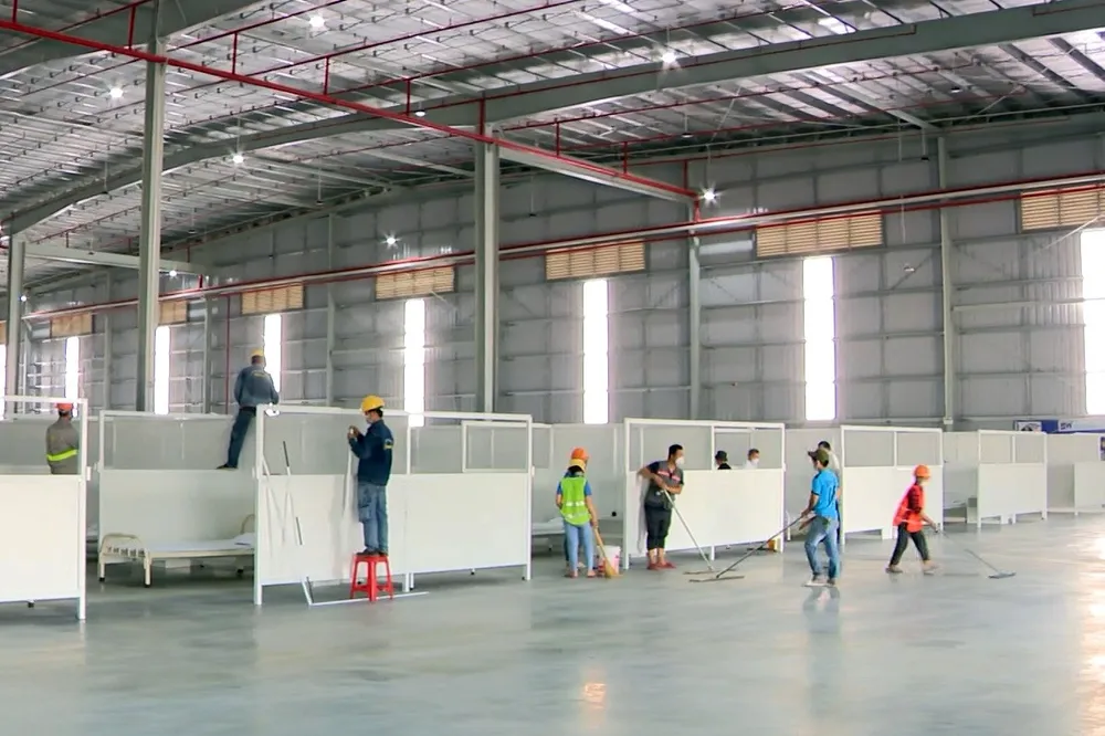 Hình ảnh bên trong BV dã chiến 5.000 giường ở Bình Dương sắp đưa vào hoạt động ảnh 9