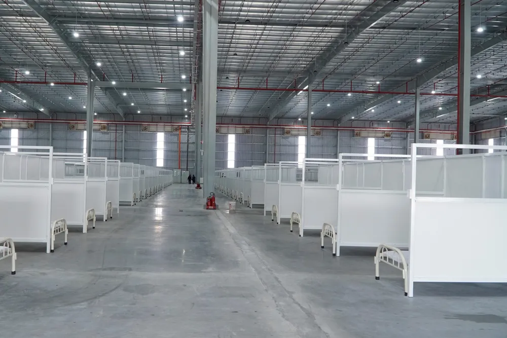 Hình ảnh bên trong BV dã chiến 5.000 giường ở Bình Dương sắp đưa vào hoạt động ảnh 2