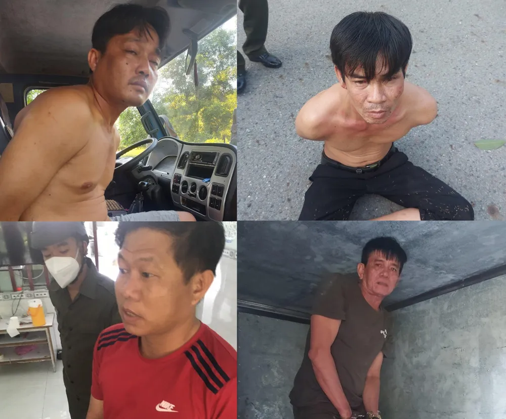 Cả nhóm bị tóm gọn khi đang chuyện bị gây án. Ảnh: CACC Cả nhóm bị tóm gọn khi đang chuyện bị gây án. Ảnh: CACC