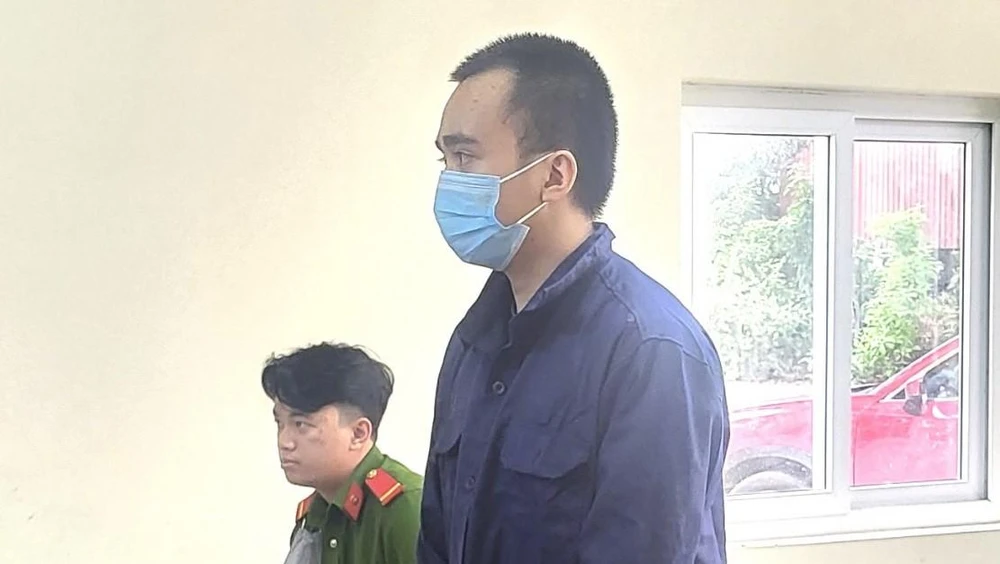 Bị cáo Trần Anh Tài tại tòa. Ảnh: LN