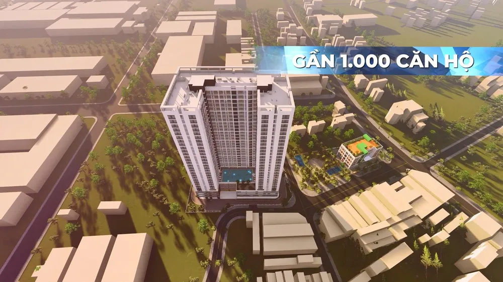 Chung cư NƠXH (phối cảnh) với gần 1000 căn đang được xây dựng tại TP Dĩ An. Ảnh: LA Chung cư NƠXH (phối cảnh) với gần 1000 căn đang được xây dựng tại TP Dĩ An. Ảnh: LA