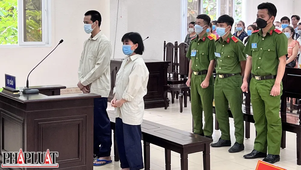 Hai bị cáo đã vẽ dự án trên giấy lừa đảo chiếm đoạt hơn 37 tỉ đồng. Ảnh: LÊ ÁNH