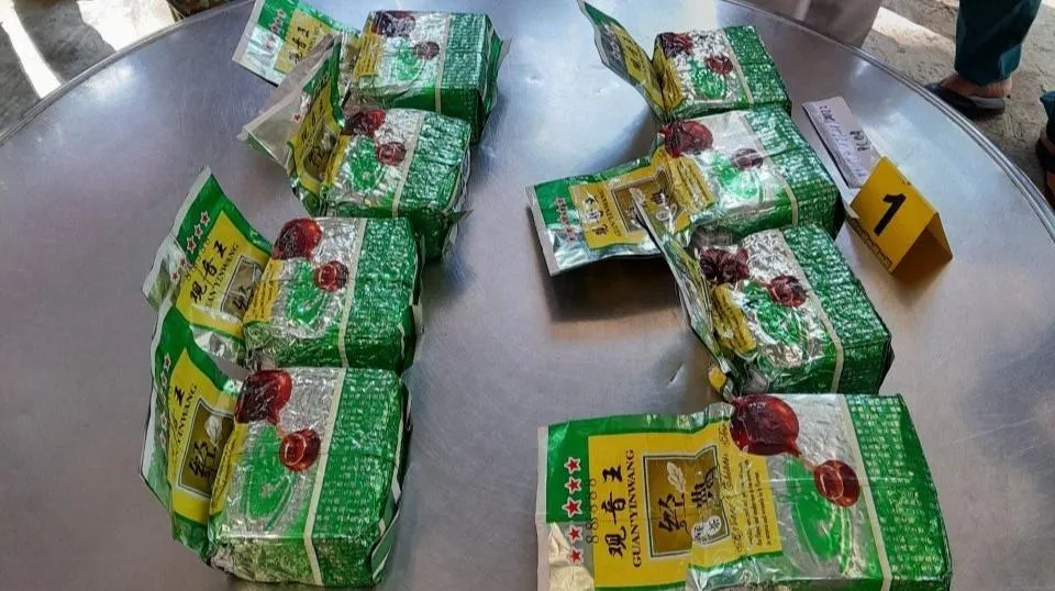 Số ma túy đá lượng lượng chức năng thu giữ. Ảnh: BĐBP Số ma túy đá lượng lượng chức năng thu giữ. Ảnh: BĐBP