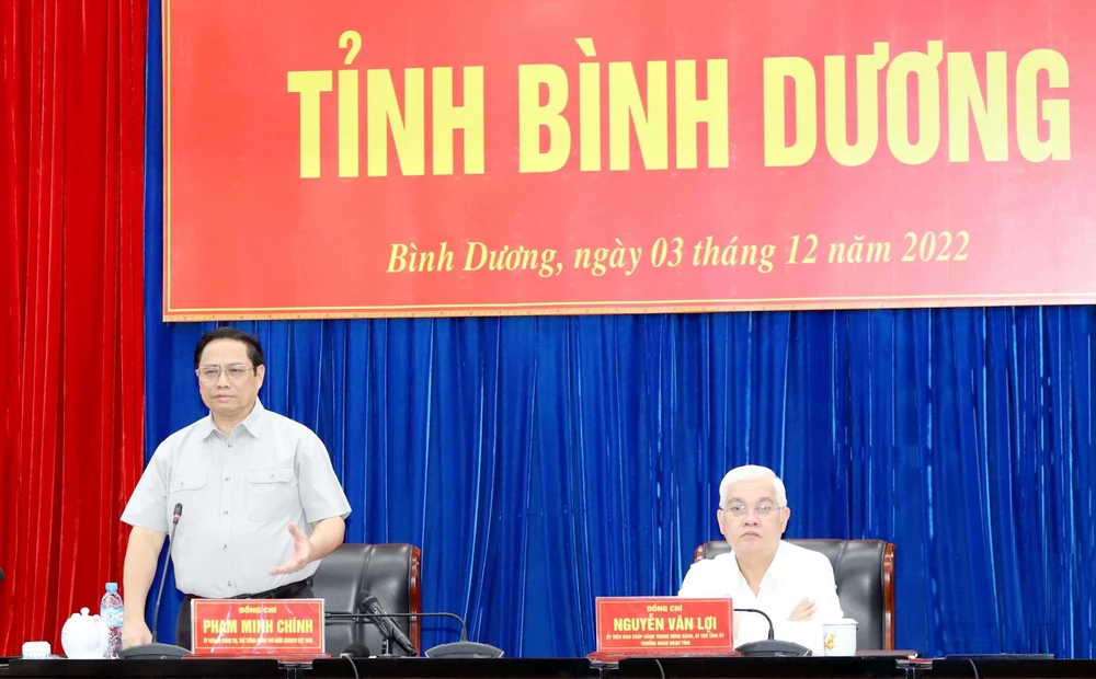 Thủ tướng yêu cầu Bình Dương nắm bắt tình hình sản xuất của doanh nghiệp để tháo gỡ những khó khăn. Ảnh: BD