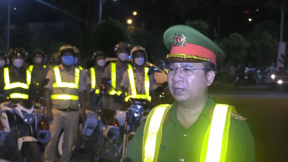 Thượng tá Đàm Bảo Quân, Phó Trưởng Công an TP Dĩ An: Lực lượng Công an TP Dĩ An quyết tâm đẩy lùi tội phạm. Ảnh: LÊ ÁNH