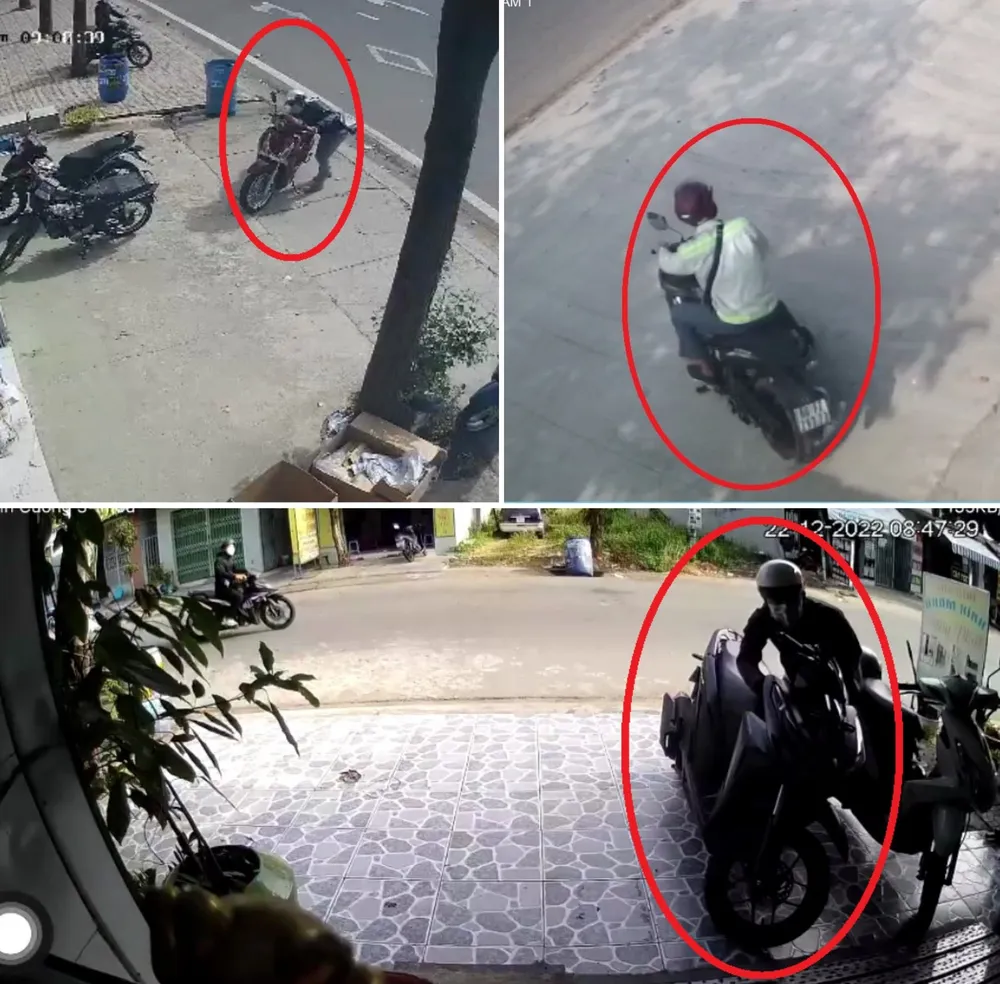 Camera ghi lại hình ảnh của hai kẻ lúc "đá nóng". Ảnh: CACC Camera ghi lại hình ảnh của hai kẻ lúc "đá nóng". Ảnh: CACC