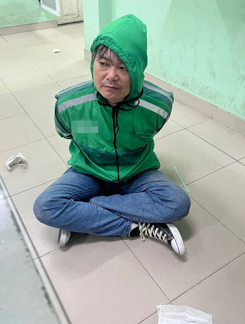 Thời điểm Kỵ bị bắt. Ảnh: CACC