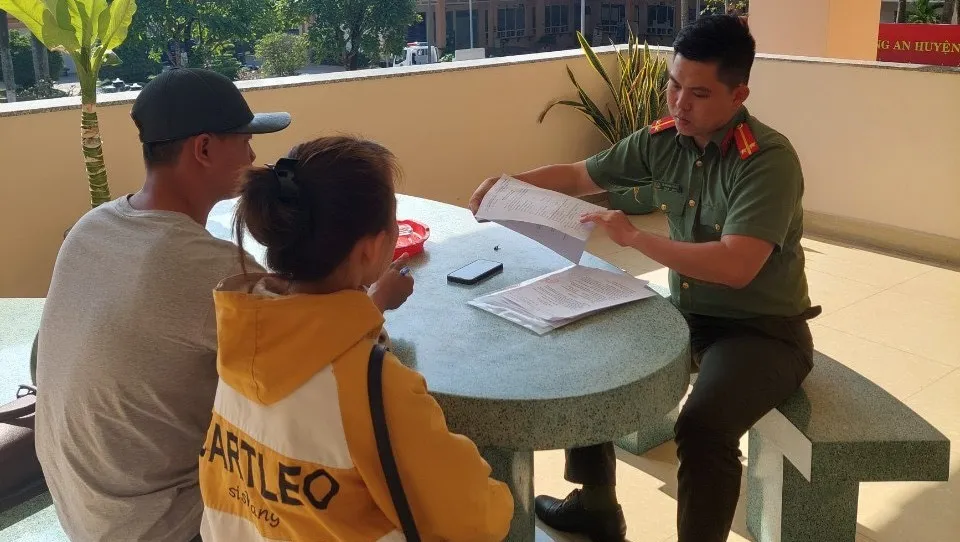 Cơ quan công an đã ra quyết định xử phạt đối với anh V. Ảnh CACC