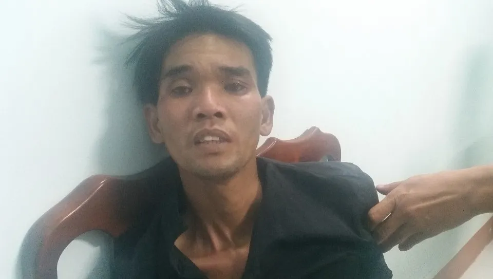 Nhân cũng bị bắt sau vài giờ đồng hồ truy bắt. Ảnh: CACC