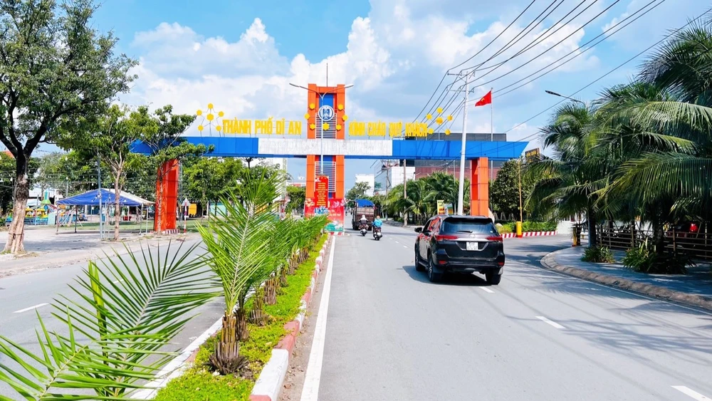 TP Dĩ An được đánh giá là địa phương có tốc độ phát triển nhanh. Ảnh: LA