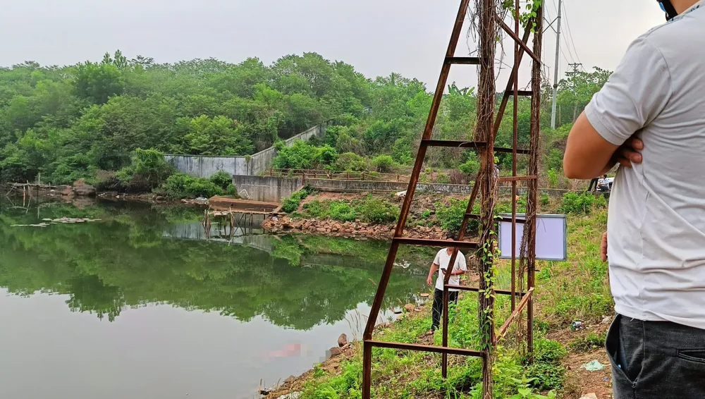 Hiện trường phát hiện vụ việc. Ảnh: DH